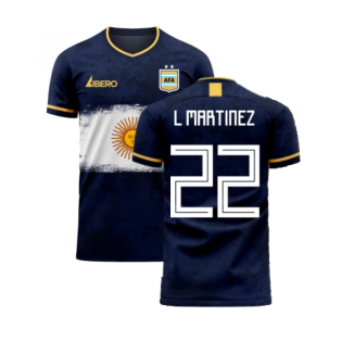 Argentina 2022-2023 Away Concept Football Kit (Libero) (L MARTINEZ 22)