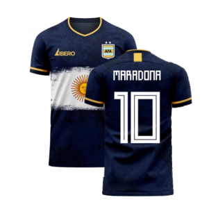 Argentina 2023-2024 Away Concept Football Kit (Libero) (MARADONA 10)