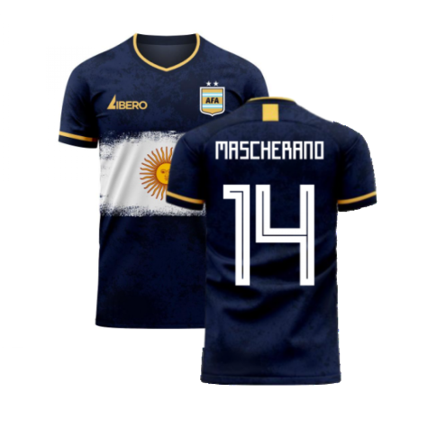 Argentina 2023-2024 Away Concept Football Kit (Libero) (MASCHERANO 14)