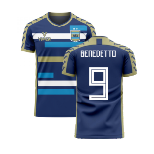 Argentina 2023-2024 Away Concept Football Kit (Viper) (BENEDETTO 9)