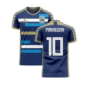 Argentina 2025-2026 Away Concept Football Kit (Viper) (MARADONA 10)