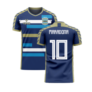 Argentina 2023-2024 Away Concept Football Kit (Viper) (MARADONA 10)