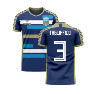 Argentina 2024-2025 Away Concept Football Kit (Viper) (TAGLIAFICO 3)
