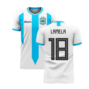 Argentina 2020-2021 Home Concept Football Kit (Libero) (LAMELA 18)