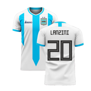 Argentina 2023-2024 Home Concept Football Kit (Libero) (LANZINI 20)