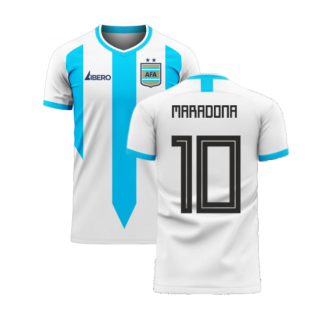 Argentina 2023-2024 Home Concept Football Kit (Libero) (MARADONA 10)