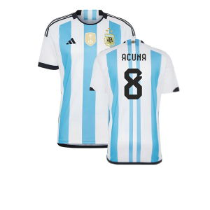 Argentina 2022 World Cup Winners Home Shirt (ACUNA 8)