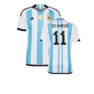 Argentina 2022 World Cup Winners Home Shirt (DI MARIA 11)