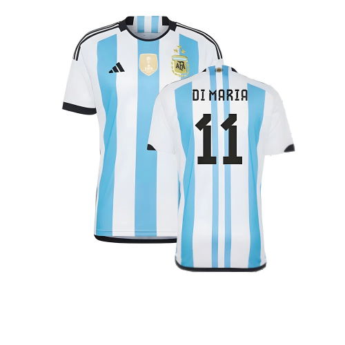 Argentina 2022 World Cup Winners Home Shirt (DI MARIA 11)  Argentina 2022 World Cup Winners Home Shirt (DI MARIA 11)