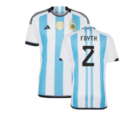 Argentina 2022 World Cup Winners Home Shirt (FOYTH 2)