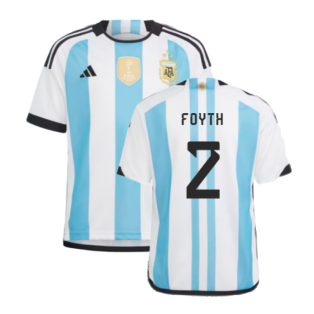 Argentina 2022 World Cup Winners Home Shirt - Kids (FOYTH 2)
