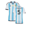 Argentina 2022 World Cup Winners Home Shirt (PAREDES 5)