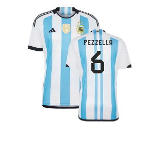 Argentina 2022 World Cup Winners Home Shirt (PEZZELLA 6)