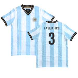 Argentina El Sol Albiceleste Home Shirt (TAGLIAFICO 3)
