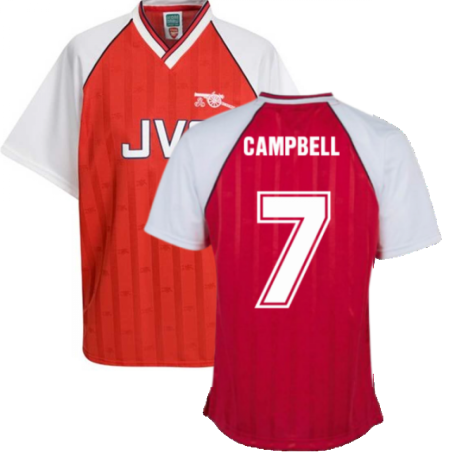 Arsenal 1988 Home Retro Football Shirt (Campbell 7)