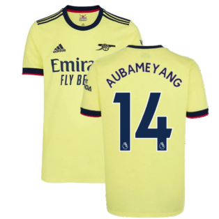 Arsenal 2021-2022 Away Shirt (Kids) (AUBAMEYANG 14)