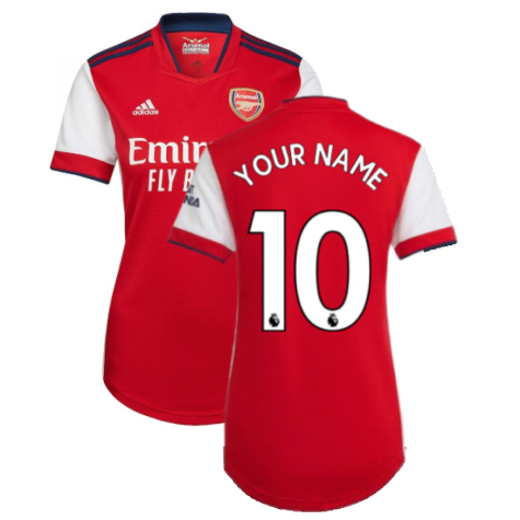 Arsenal 2021-2022 Home Shirt (Ladies) (Your Name)