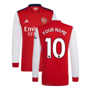 Arsenal 2021-2022 Long Sleeve Home Shirt