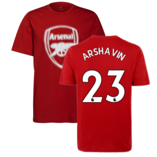 Arsenal 2021-2022 Tee (Scarlet) (ARSHAVIN 23)