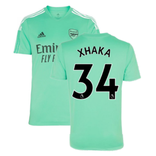 Arsenal 2021-2022 Training Shirt (Acid Mint) (XHAKA 34)