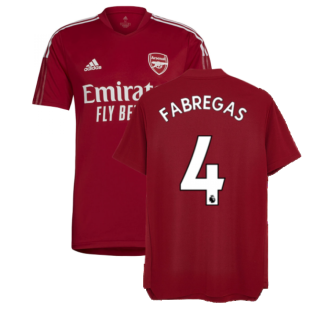 Arsenal 2021-2022 Training Shirt (Active Maroon) (FABREGAS 4)