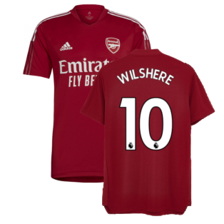 Arsenal 2021-2022 Training Shirt (Active Maroon) (WILSHERE 10)
