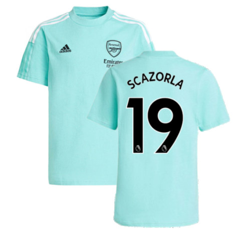 Arsenal 2021-2022 Training Tee (Acid Mint) (S CAZORLA 19)