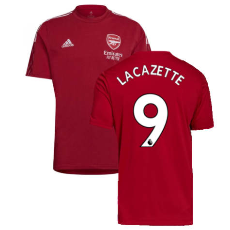 Arsenal 2021-2022 Training Tee (Active Maroon) (LACAZETTE 9)