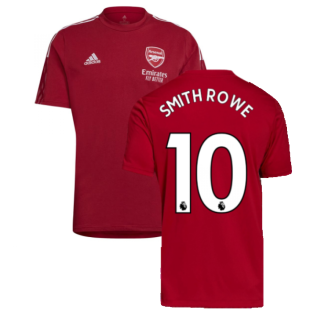 Arsenal 2021-2022 Training Tee (Active Maroon) (SMITH ROWE 10)