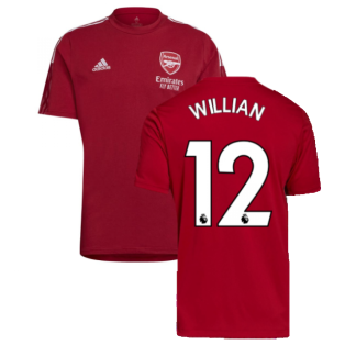 Arsenal 2021-2022 Training Tee (Active Maroon) (WILLIAN 12)