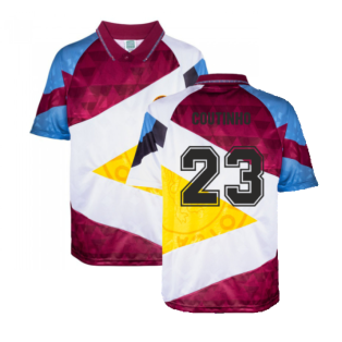 Aston Villa 1990 Mash Up Retro Football Shirt (Coutinho 23)