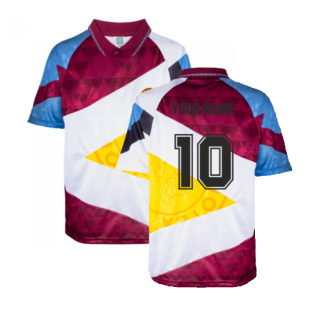 Aston Villa 1990 Mash Up Retro Football Shirt (Your Name)