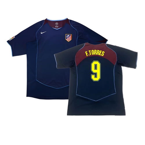 Atletico Madrid 2004-05 Away Shirt ((Good) XL) (F.Torres 9)