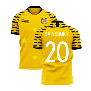Australia 2023-2024 Home Concept Football Kit (Libero) (SAINSBURY 20)