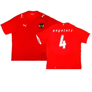Austria 2008-09 Home Shirt ((Good) S) (Pogatetz 4)