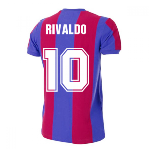 Barcelona 1976-1977 Retro Football Shirt (RIVALDO 10)