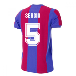 Barcelona 1976-1977 Retro Football Shirt (SERGIO 5)