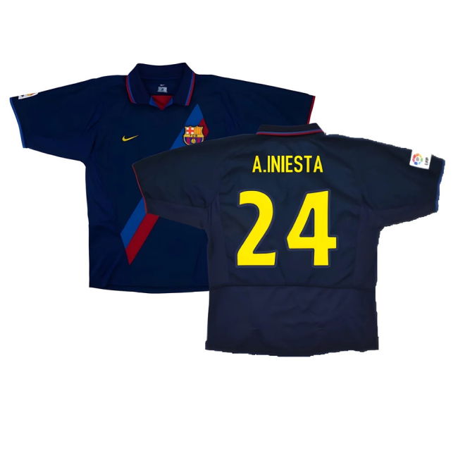Barcelona 2003-04 Third Shirt ((Very Good) XXL) (A.Iniesta 24)