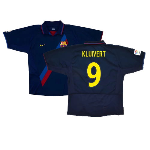 Barcelona 2003-04 Third Shirt ((Very Good) XXL) (Kluivert 9)