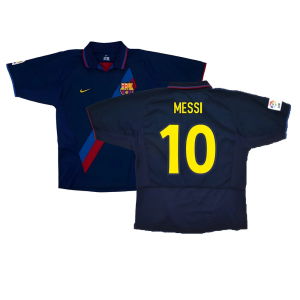 Barcelona 2003-04 Third Shirt ((Very Good) XXL) (Messi 10)
