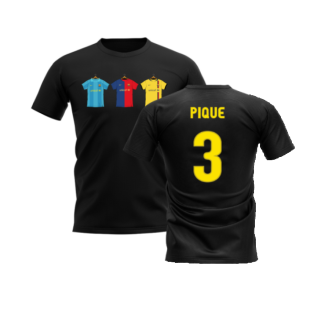 Barcelona 2008-2009 Retro Shirt T-shirt (Black) (Pique 3)