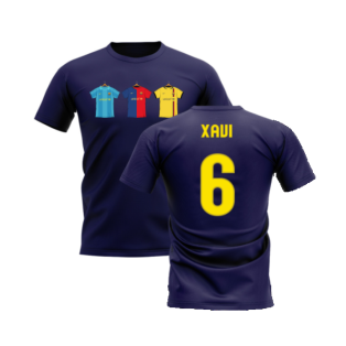 Barcelona 2008-2009 Retro Shirt T-shirt (Navy) (Xavi 6)