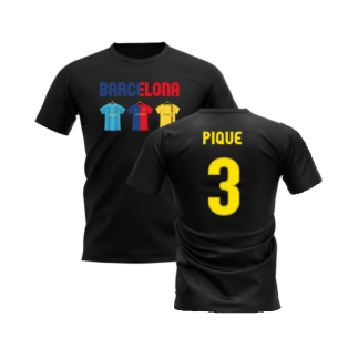 Barcelona 2008-2009 Retro Shirt T-shirt - Text (Black) (Pique 3)