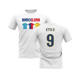 Barcelona 2008-2009 Retro Shirt T-shirt - Text (White) (Eto O 9)