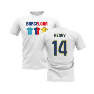 Barcelona 2008-2009 Retro Shirt T-shirt - Text (White) (Henry 14)