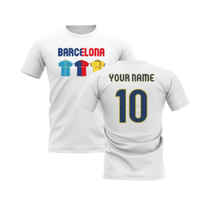 Barcelona 2008-2009 Retro Shirt T-shirt - Text (White)