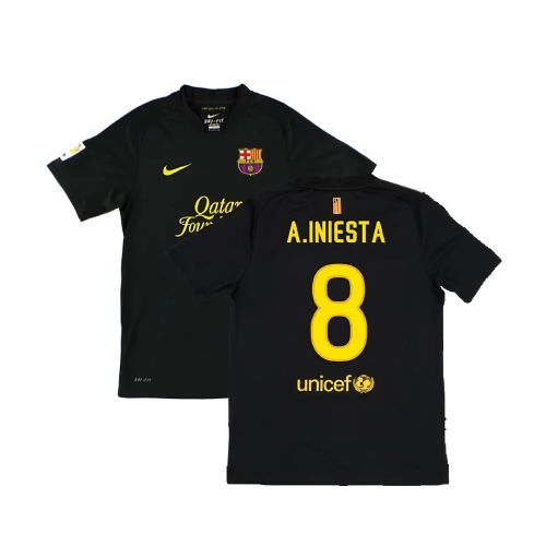 Barcelona 2011-12 Away Shirt (Very Good) (A.Iniesta 8)