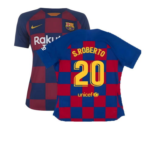 Barcelona 2019-20 Womens Home Shirt (Vaporkit) ((Excellent) S) (S.ROBERTO 20)  Barcelona 2019-20 Womens Home Shirt (Vaporkit) ((Excellent) S) (S.ROBERTO 20)