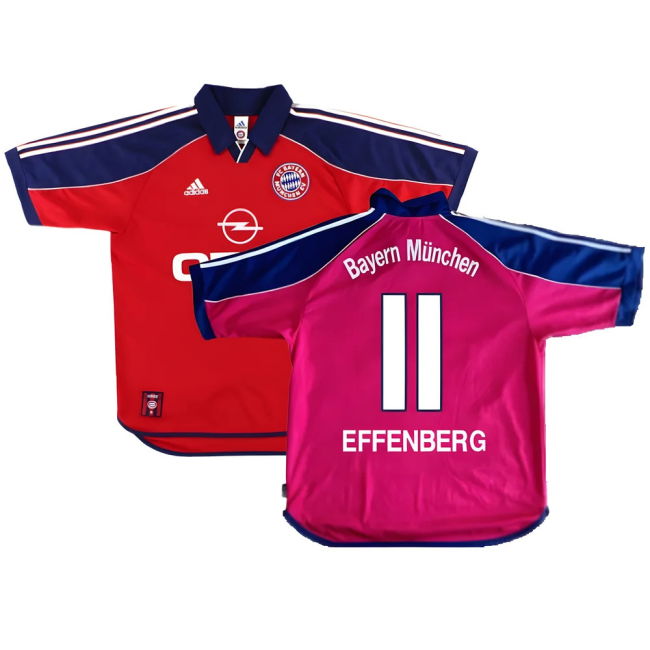 Bayern Munich 1999-01 Home Shirt ((Excellent) S) (Effenberg 11)