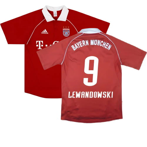 Bayern Munich 2005-06 Home ((Excellent) XXL) (Lewandowski 9)